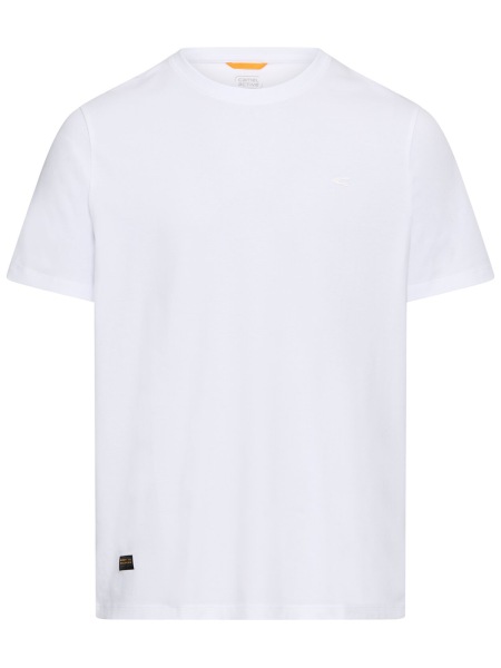 Camel Active T-Shirt - Regular Fit - Rundhals - weiß