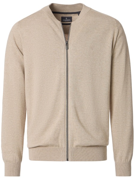 Casa Moda Cardigan / Strickjacke - College-Kragen - beige