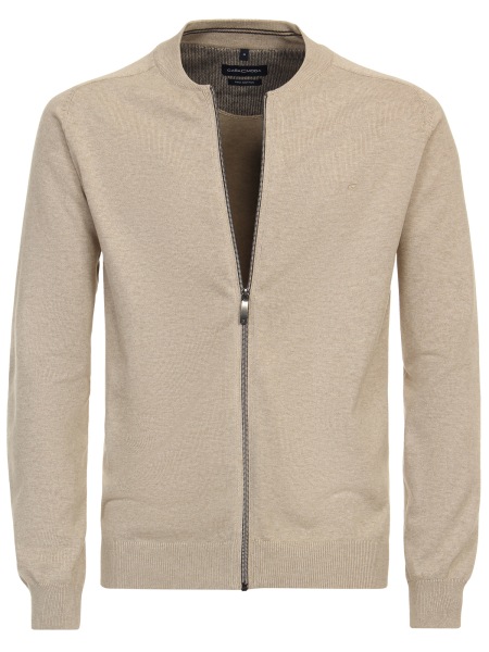 Casa Moda Cardigan / Strickjacke - College-Kragen - beige