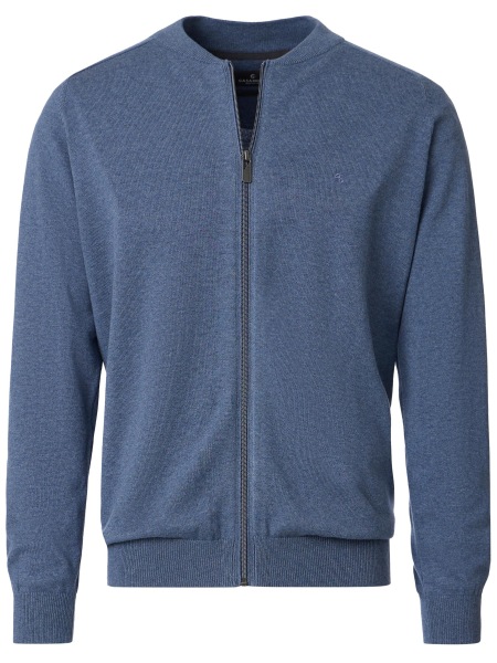 Casa Moda Cardigan / Strickjacke - College-Kragen - blau