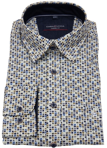 Casa Moda Hemd - Casual Fit - verdeckter Button Down - mehrfarbig