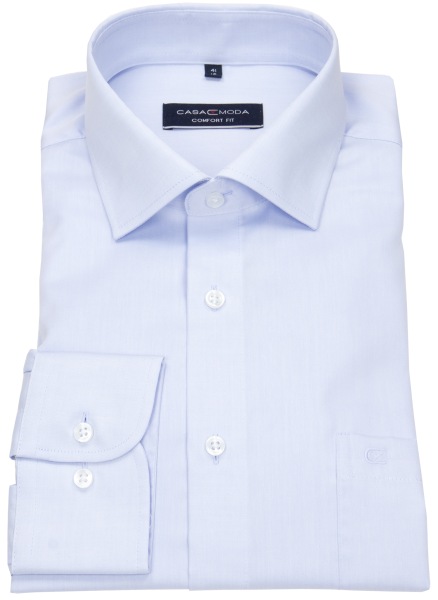 Casa Moda Hemd - Comfort Fit - Kentkragen - Twill - hellblau - ohne OVP - 006880 102 