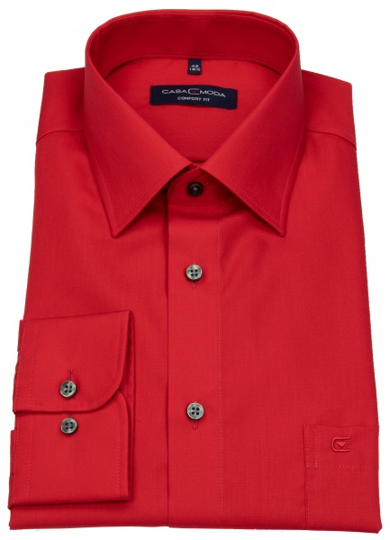 Casa Moda Hemd - Comfort Fit - rot