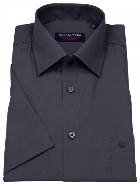 Casa Moda Kurzarmhemd - Comfort Fit - anthrazit