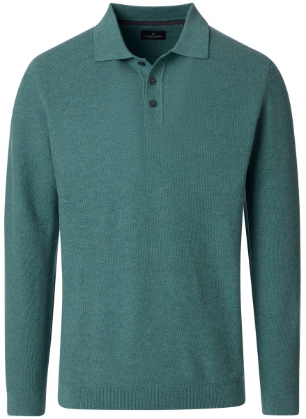 Casa Moda Poloshirt - Regular Fit - Langarm - grün