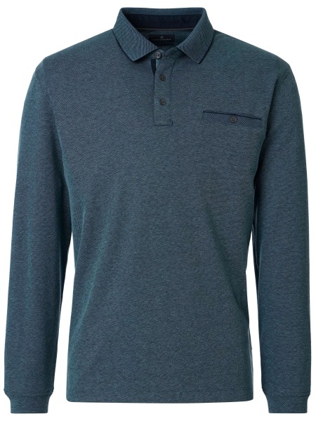 Casa Moda Poloshirt - Regular Fit - Langarm - türkis