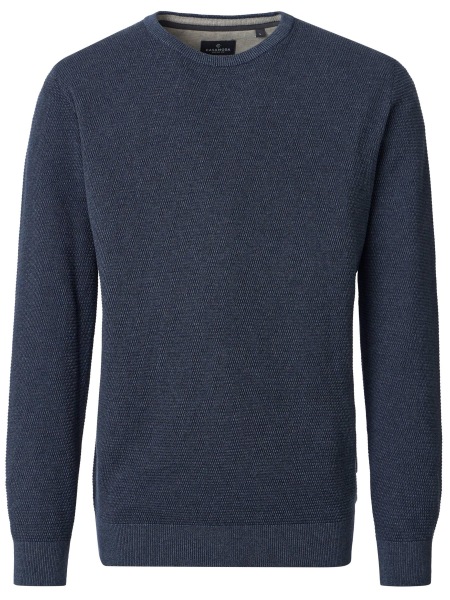 Casa Moda Pullover - Rundhals Ausschnitt - Struktur - dunkelblau