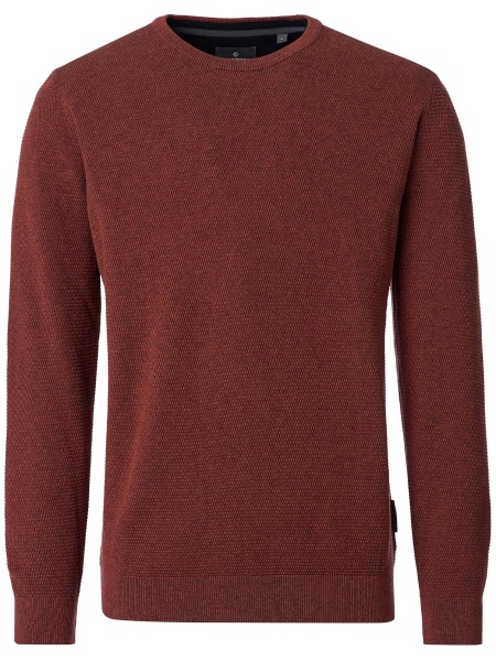 Casa Moda Pullover - Rundhals Ausschnitt - Struktur - rot