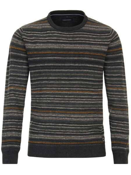 Casa Moda Pullover - Rundhals Ausschnitt - Wolle - braun