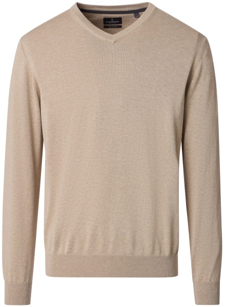 Casa Moda Pullover - V-Ausschnitt - beige