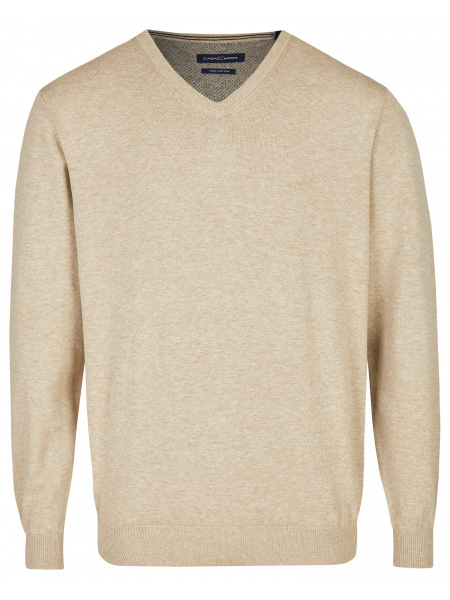 Casa Moda Pullover - V-Ausschnitt - beige