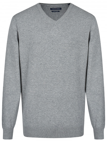 Casa Moda Pullover - V-Ausschnitt - grau