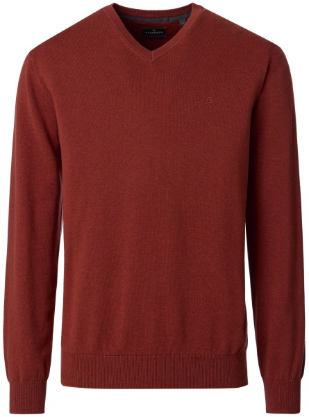 Casa Moda Pullover - V-Ausschnitt - rot