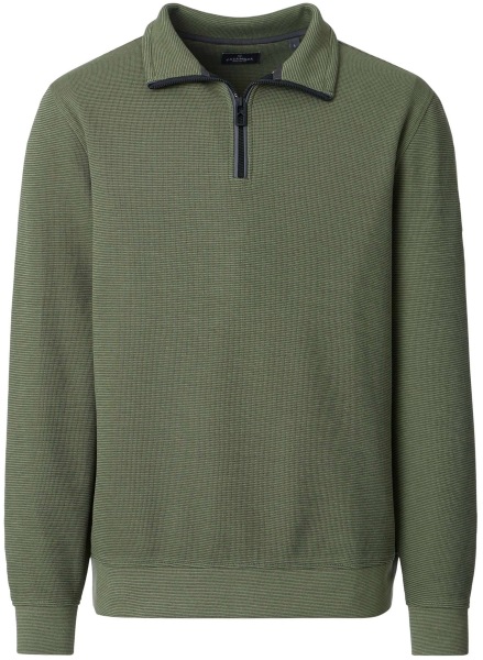 Casa Moda Sweat-shirt - col camionneur - structuré - vert