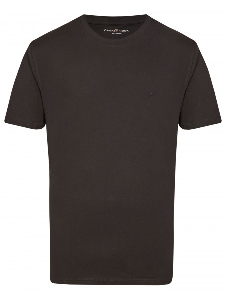 Casa Moda T-Shirt Doppelpack - Rundhals - schwarz