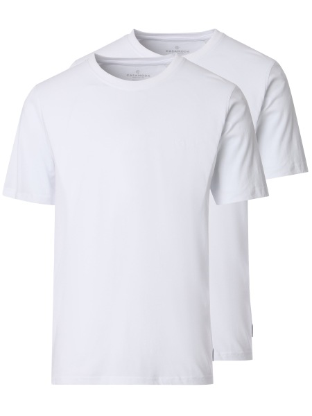 Casa Moda T-Shirt Doppelpack - Rundhals - weiß