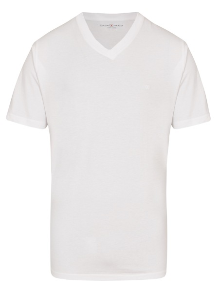 Casa Moda T-Shirt Doppelpack - V-Neck - weiß - ohne OVP