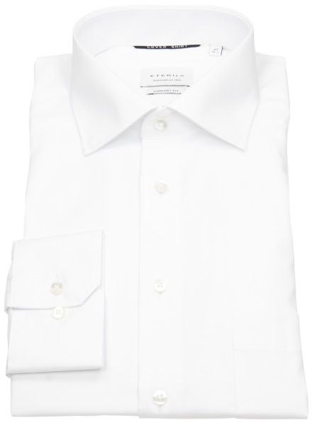 Eterna Hemd - Comfort Fit - Cover Shirt blickdicht - weiß - extra langer Arm 72cm