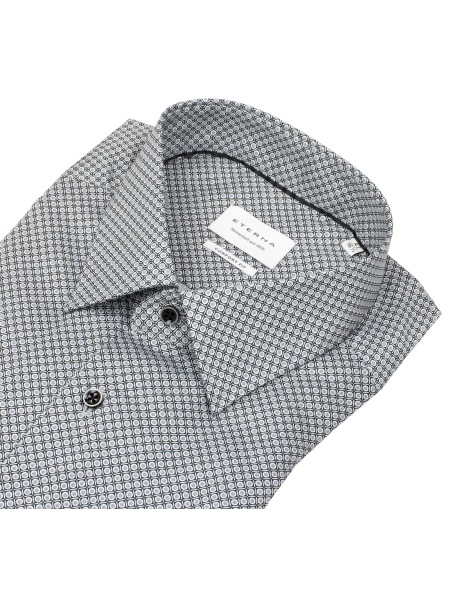 Eterna Hemd - Comfort Fit - Kentkragen - grau / schwarz - 4220 E181 35 