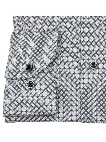 Eterna Hemd - Comfort Fit - Kentkragen - grau / schwarz - 4220 E181 35 