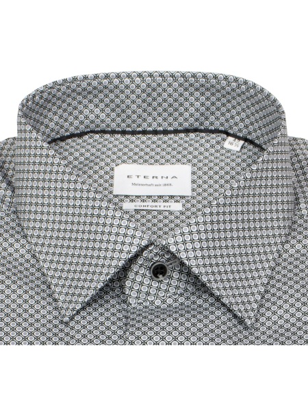 Eterna Hemd - Comfort Fit - Kentkragen - grau / schwarz - 4220 E181 35 