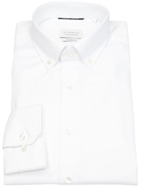 Eterna Shirt - Modern Fit - Button Down - Cover Shirt - extra opaque - white - no original packaging