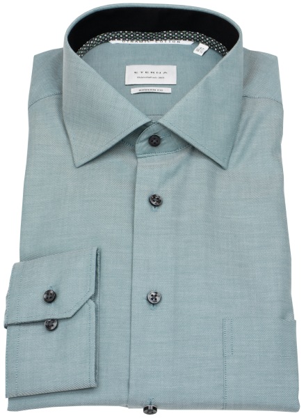 Eterna Hemd - Modern Fit - Dynamic Cotton - grün - ohne OVP