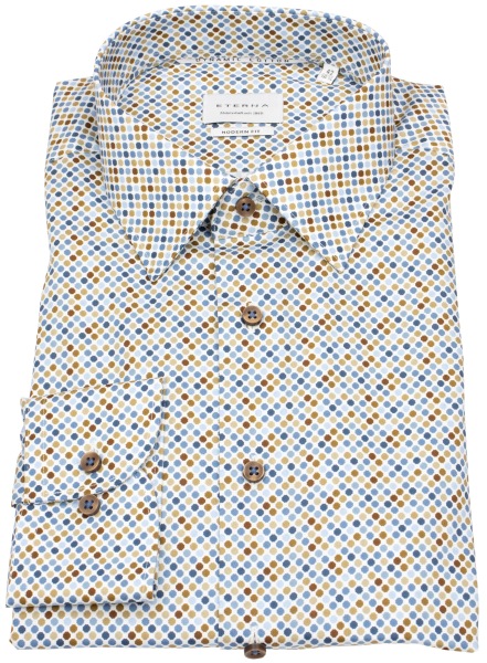 Eterna Hemd - Modern Fit - Dynamic Cotton - Print - mehrfarbig - ohne OVP