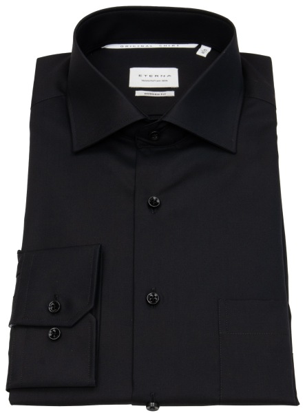 Eterna Hemd - Modern Fit - Kentkragen - schwarz - 1100 X19K 39 