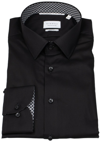 Eterna Hemd - Slim Fit - Kentkragen - Dynamic Cotton - schwarz - ohne OVP
