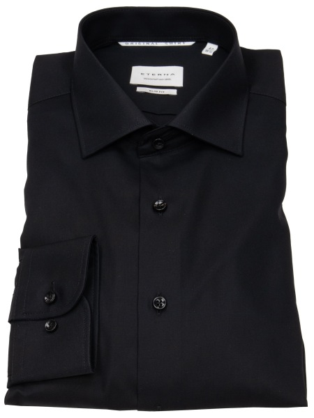 Eterna Hemd - Slim Fit - Kentkragen - schwarz - ohne OVP