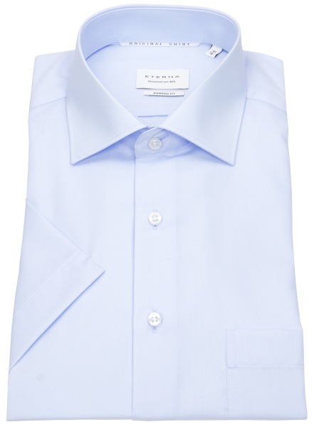 Eterna Kurzarmhemd - Modern Fit - Kentkragen - hellblau - ohne OVP