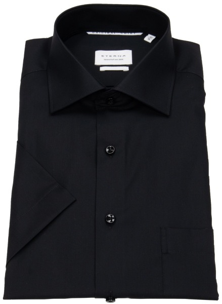 Eterna Kurzarmhemd - Modern Fit - Kentkragen - schwarz - ohne OVP