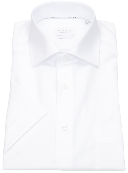 Eterna Kurzarmhemd - Modern Fit - Kentkragen - weiß - ohne OVP