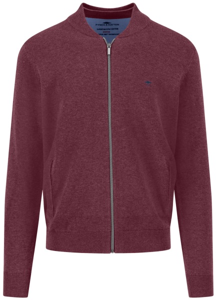 Fynch-Hatton Cardigan / Strickjacke - Casual Fit - dunkelrot - 1514216 368 