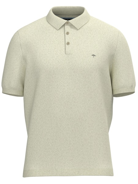 Fynch-Hatton Poloshirt - Casual Fit - Strick - gedecktes weiß