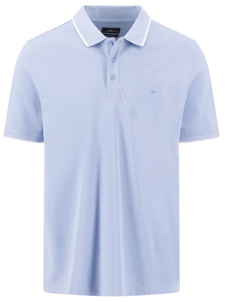 Fynch-Hatton Poloshirt - Casual Fit - Two Ply - hellblau