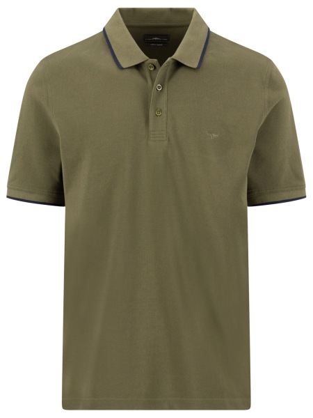 Fynch-Hatton Poloshirt - Casual Fit - Two Ply - khaki