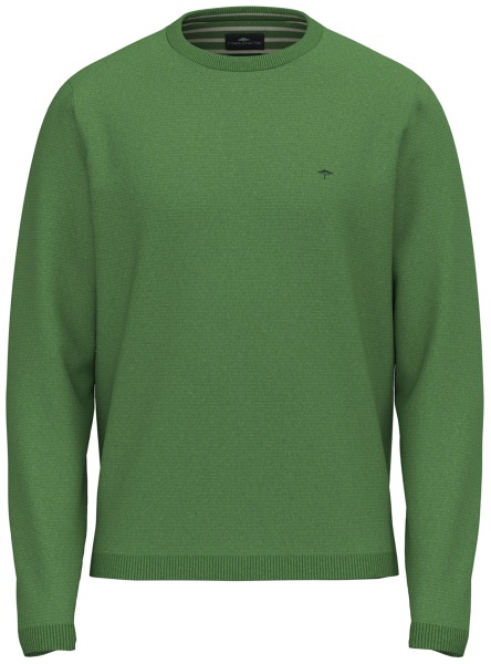 Fynch-Hatton Pullover - Casual Fit - Rundhals-Ausschnitt - avocado green