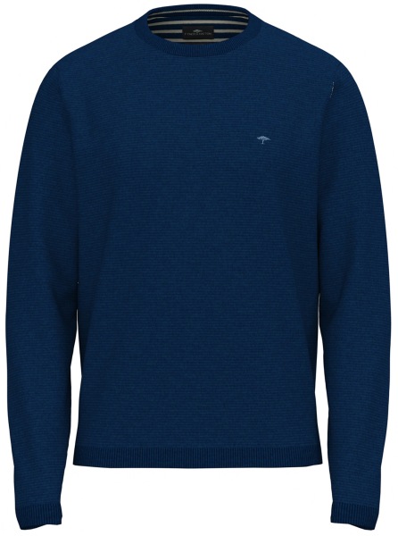 Fynch-Hatton Pullover - Casual Fit - Rundhals-Ausschnitt - dunkelblau