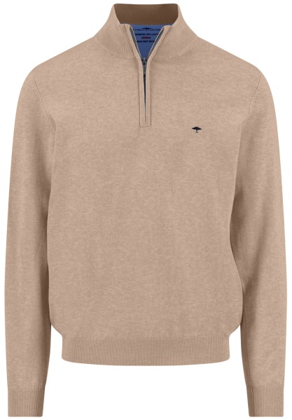 Fynch-Hatton Pullover - Casual Fit - Troyer - beige