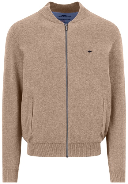 Fynch-Hatton Strickjacke - Casual Fit - beige