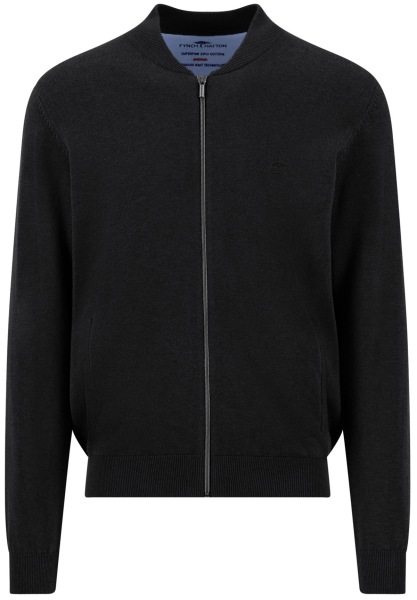 Fynch-Hatton Strickjacke - Casual Fit - schwarz