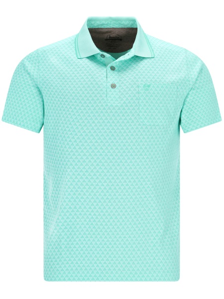 Hajo Poloshirt - Regular Fit - Stay Fresh - feines Muster - hellgrün