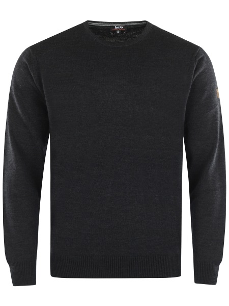 Hajo Pullover - Regular Fit - Rundhals - anthrazit - 20033/5 102 