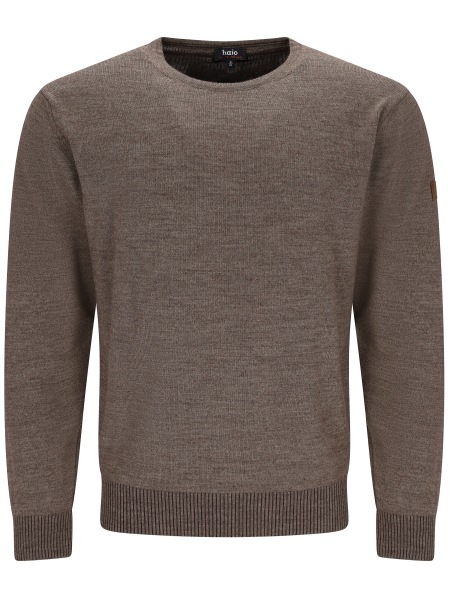 Hajo Pullover - Regular Fit - Rundhals - beige