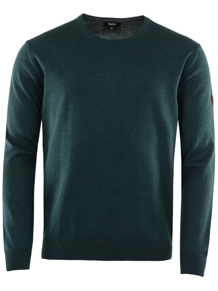 Hajo Pullover - Regular Fit - Rundhals - dunkelgrün - 20033/5 515 