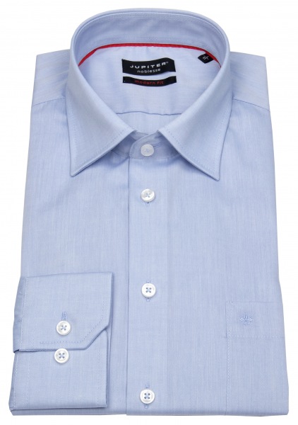 Jupiter Hemd - Modern Fit - Chambray - hellblau