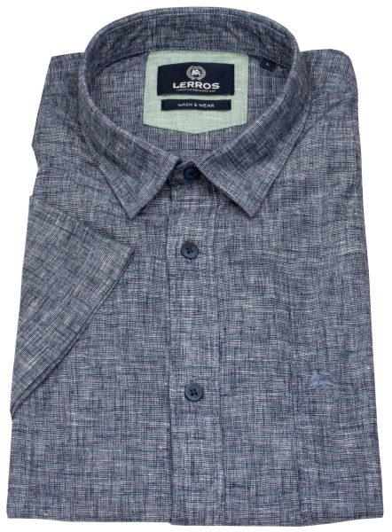 Lerros Kurzarmhemd - Regular Fit - dunkelblau