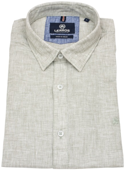 Lerros Kurzarmhemd - Regular Fit - Under Button Down - grau-grün - ohne OVP - 2562440 633 